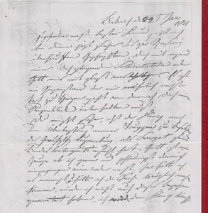 BRIEF 1831 DES HERZ. WILHELM V. NASSAU AN PRINZ FREDERIK (FRITZ) DER NIEDERLANDE - Bild 1 von 2