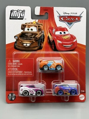 Disney Pixar Cars Mini Racers RYAN "INSIDE'' , BARRY DePEDAL & FLIP DOVER 3 pack - Image 1 of 4