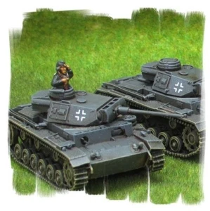 Bemalt! - Panzer III Platoon (3 Fahrzeuge) - 15mm WW2 - Flames of War - Bild 1 von 3