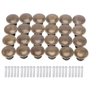 25PCS Vintage Door Drawer Knobs 30mm Antique Kitchen Cabinet Cupboard Handles, - Picture 1 of 8