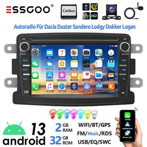 Für Renault Dacia Duster Dokker Android 13 2+32G Carplay Autoradio GPS Navi +Kam - Bild 1 von 14