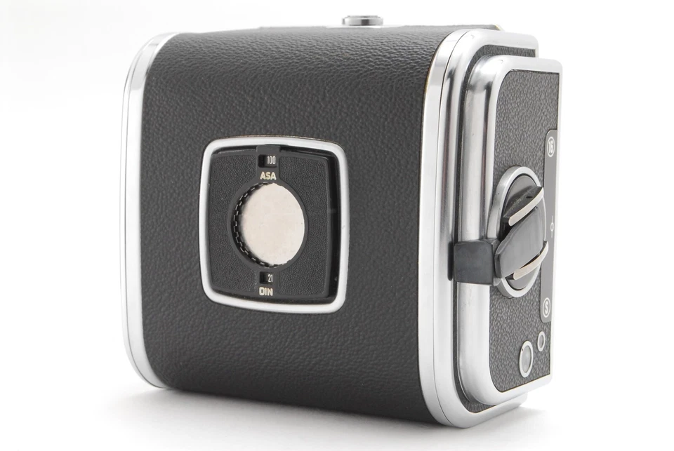 [COMO NUEVO] Cargador Hasselblad A16 S II cromado 4x4 parte posterior de película de Japón #27 Foto 1 de 4
