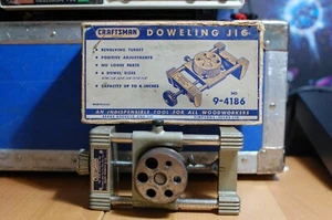 Vintage Craftsman Dowel Doweling Jig 9-4186 Revolving Turret, 6 dowel sizes - Picture 1 of 8