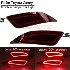 For Toyota Camry 15-16 LED Rear Bumper Tail Light Stop Brake Lamp w/ Turn Signal - Picture 1 of 9
