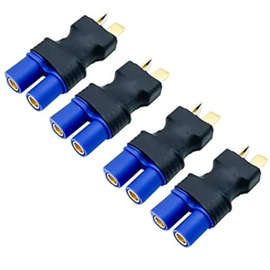 4 Stück T Stecker auf EC3 Buchse Stecker Adapter für RC Lipo Akku - Bild 1 von 5