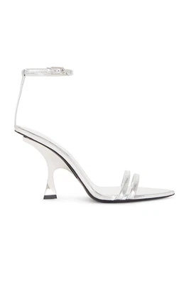 THE ATTICO Ester Sandals Heels Silver Metallic 41 $1010 - Image 1 of 4