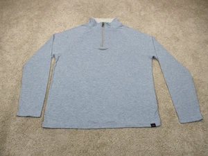 Faherty Hemd Herren mittelblau Cloud Baumwolle 1/4 Reißverschluss Freizeit Langarm * - Bild 1 von 18