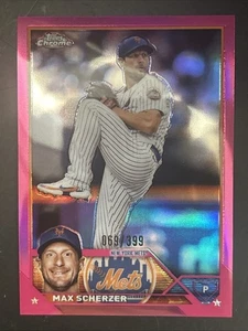 2023 Topps Chrome 148 Max Scherzer Magenra Refractor /399 NM - Picture 1 of 2