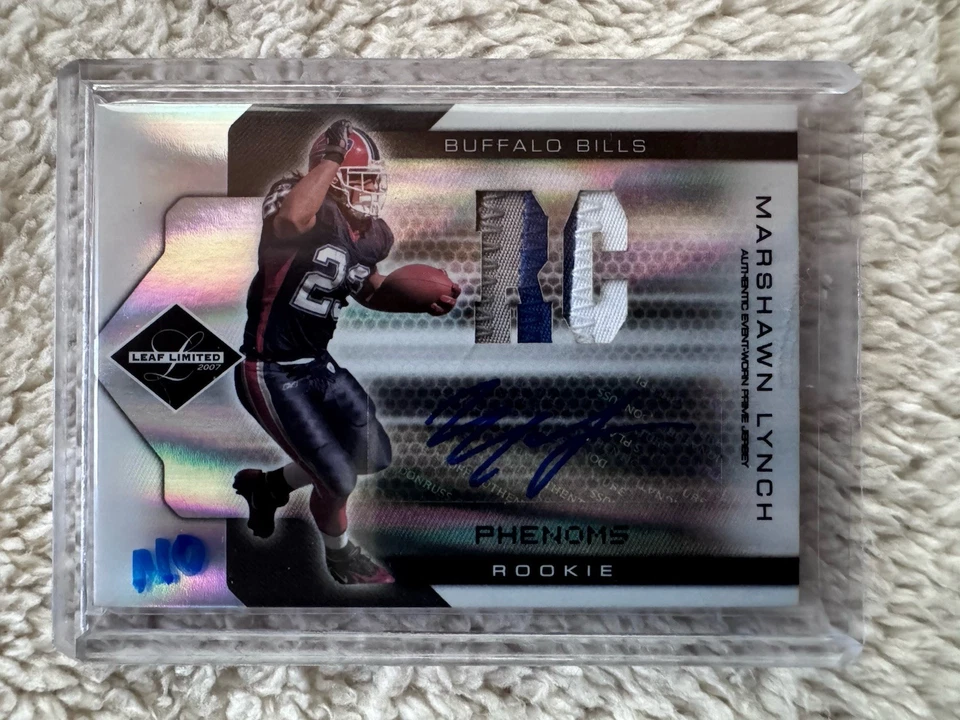 2007 Leaf Limited Phenoms Marshawn Lynch RC AUTO 34/99 - Image 1 of 2