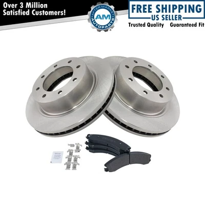 Kit de pastillas de freno delanteras y rotor para Nissan NV1500 NV2500 NV3500 2012-2019 Foto 1 de 4