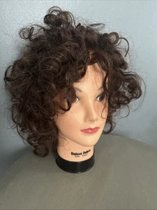MANIQUÍ CABEZA CABELLO 100% REAL ENTRENAMIENTO COSMETOLOGÍA DEBRA BURMAX DELUXE - Imagen 1 de 5