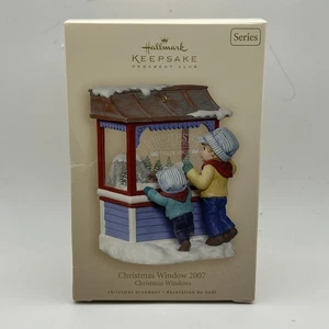 2007 Hallmark Ornament Club exklusive Pfeife Stop Zug Schaufenster Szene #5 - Bild 1 von 2