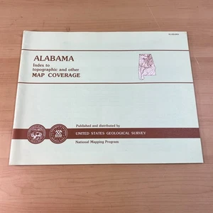 Vintage Alabama indice topografico altra mappa copertura di USGS - Foto 1 di 3