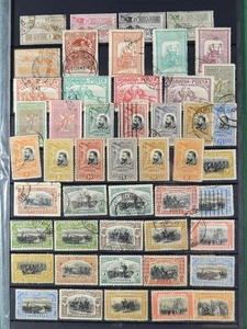 RUMÄNIEN Briefmarken auf 2 Seiten großer Einsteckkarte (W19) - Bild 1 von 6