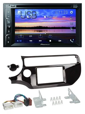 Pioneer Bluetooth 2DIN USB DVD DAB MP3 Autoradio für Kia Rio UB ab 15 piano-schw - Bild 1 von 4