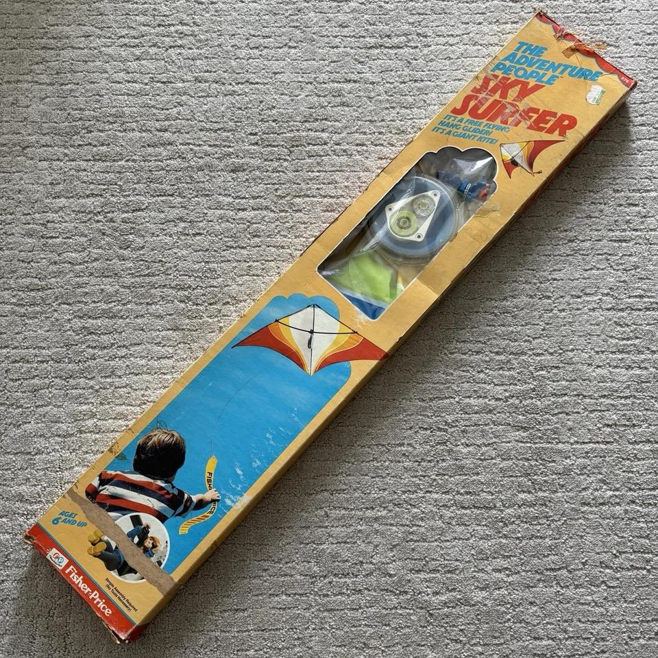 Cometa Fisher-Price Adventure People Sky Surfer #375 1978 de colección rara en caja Foto 1 de 4