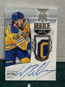 2022-23 UD The Cup WILLIAM BITTEN Rookie Patch Auto /249 BLUES RPA - Picture 1 of 2