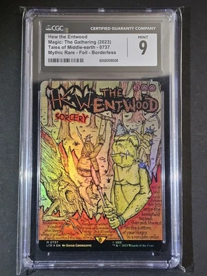 MTG CGC 9 Hew the Entwood Borderless Foil M 737 UB: The Lord Of The Rings  - Image 1 of 2