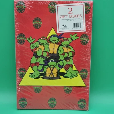 Ninja Turtle 2 Gift Boxes Vintage Artis Teenage Mutant Rare NOS - Image 1 of 4