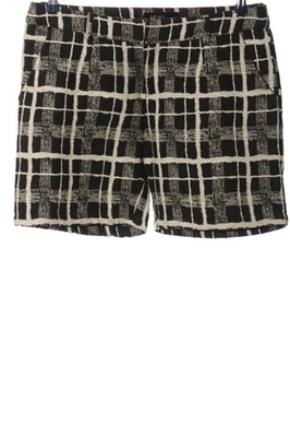 ICHI Pantalón corto Mujeres Piratas Talla EU 38 negro-blanco puro-gris claro - Imagen 1 de 4