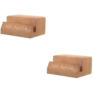 2 PCS Schallplattenständer Aus Holz Rekordhalter Rabatt Gestell Vinyl - Bild 1 von 12