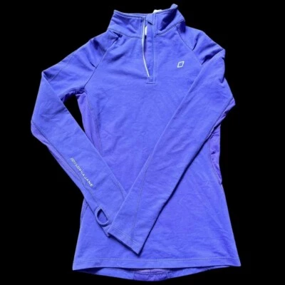 Camiseta de running para mujer Lorna Jane manga larga con orificios para el pulgar púrpura XXS Foto 1 de 3