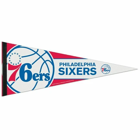 PHILADELPHIA 76ERS Big Logo PREMIUM QUALITY PENNANT 12"X30" BANNER Cover