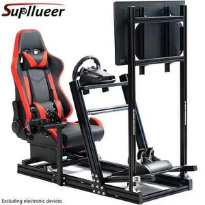 Supllueer Cabina del simulador de carreras con soporte de exhibición Asiento - Imagen 1 de 8