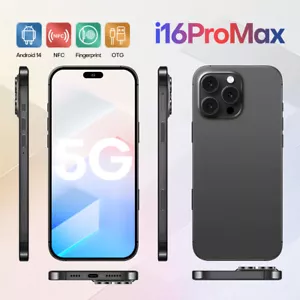 New Android i16 Pro Max 4G 5G Smartphone Global Unlocked 7.3" Dual Sim Cellphone - Picture 1 of 28