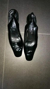 Betty Barclay Damenschuhe Sandalen Sandaletten Lack Leder schwarz Gr 38,5 - Bild 1 von 2