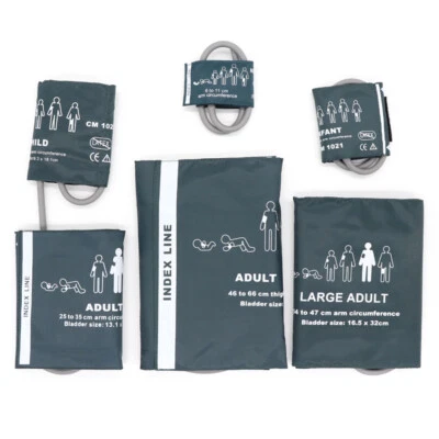 Reusable Non-Invasive Blood Pressure(NIBP) Cuff &Tubes Fit for Philips Mindray - Image 1 of 4