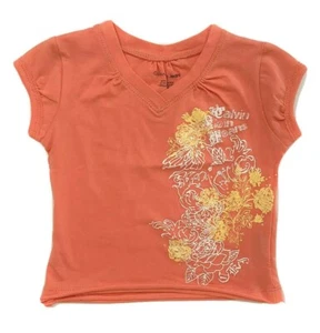 CAMISETA CALVIN KLEIN GIRLS TOP - NARANJA TALLA 12 MESES - MANGA CORTA BEBÉ - Imagen 1 de 1