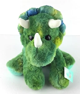 Juguete de peluche Hug Me Triceratops de dinosaurio verde raro difícil de encontrar nuevo con etiquetas - Imagen 1 de 7