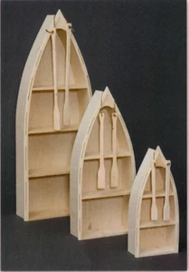 NEW AMISH Custom Made Pine UNFINISHED 32" Canoe | Boat | Shelf | We'll Finish! - Picture 1 of 2