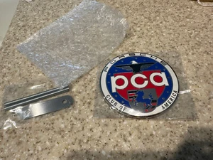BRAND NEW 2025 Porsche PCA Car Club of America Grill Badge Emblem Hood Ornament - Picture 1 of 2