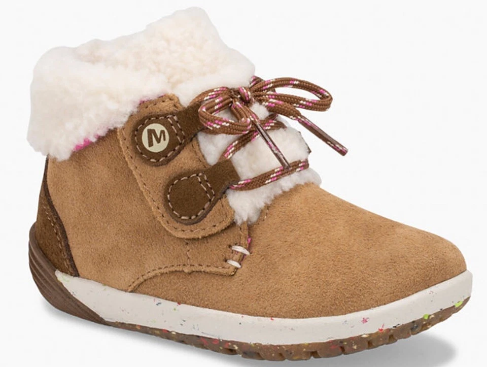 Merrell Kid's Bare Steps Cocoa Boot Size 4M - Image 1 of 4