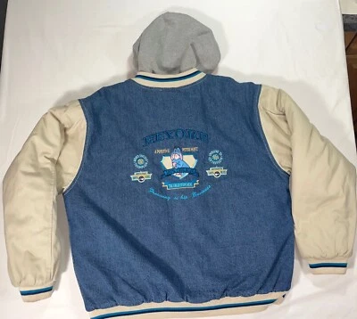 De Colección Disney Store Eeyore Denim Bordado Sudadera con Capucha Bombardero Chaqueta Universitaria Mediana M Foto 1 de 4