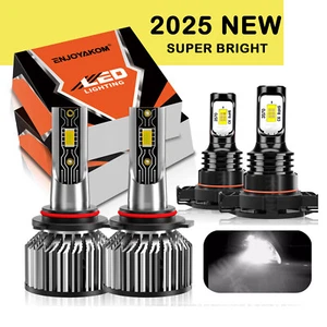 4x For GMC Sierra 1500 2014-2015 LED Headlight Combo Hi/Low+Fog Light Bulb 6500K - Picture 1 of 12