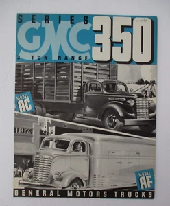 1940 GMC General Motors 2 Ton Range AC-350 Series Truck Brochure - Foto 1 di 4