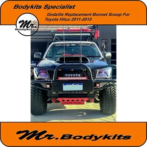 MR. GODZILLA REPLACEMENT INTAKE BONNET SNORKEL SCOOP FOR TOYOTA HILUX 2011-2015 - Picture 1 of 12