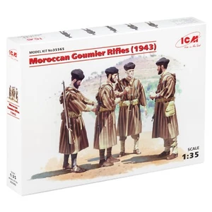 ICM 35565 Plastic model kit Scale 1:35 Moroccan Goumier Rifles (1943) 4 figures - Picture 1 of 8