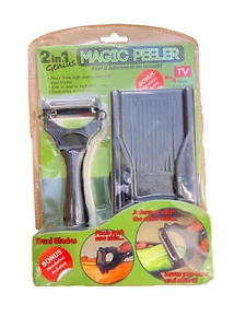 Miracle Peeler 2 in 1 Fruit Peeler, Vegetable Peeler, juliennes Maker, Vegetable - Picture 1 of 5