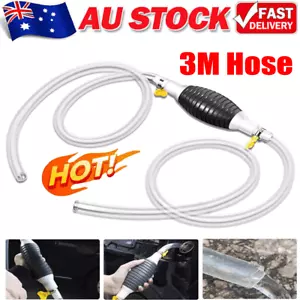 Fuel Suction Transfer Syphon Pump Siphon Hand Car Vehicle Petrol Diesel Oil - Picture 1 of 9
