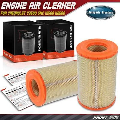Filtro de aire del motor 2 piezas para camioneta Chevy GMC C1500 C2500 Suburban Yukon Cadillac Foto 1 de 4