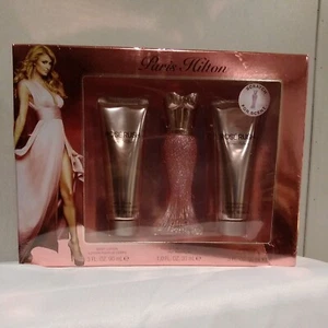 ROSE RUSH PARIS HILTON 3PC SET PARFUM SPRAY 1.0 OZ + LOTION + SHOWER GEL 3.0 OZ - Picture 1 of 3