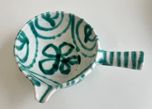 Gmundner Keramik grün geflammt Sauciere 12,5 cm GK274 (2401DM15) 05/25 - Bild 1 von 4