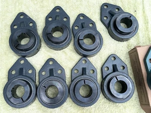 LOT {8} Peer UCFB207-23 Bearing 3 Bolt Mount w/Grip-It Collar 207F DIA 1-7/16" - Picture 1 of 7