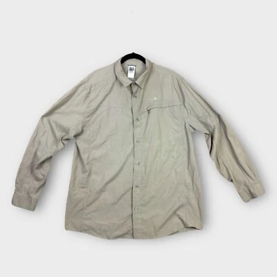 Camisa The North Face Para Hombre Extra Grande XL Beige Ventilada Pesca Senderismo Gorp Foto 1 de 4