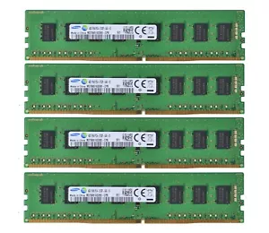 For Samsung 4x 4GB 1RX8 DDR4 2133P PC4-17000mhz 288pin Desktop Memeoy DIMM Kits - Picture 1 of 9