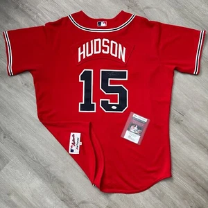 Authentic Tim Hudson Atlanta Braves Jersey 52 XXL Majestic Autographed JSA COA - Picture 1 of 8